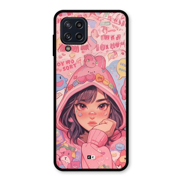 Cute Anime Girl Metal Back Case for Galaxy M32