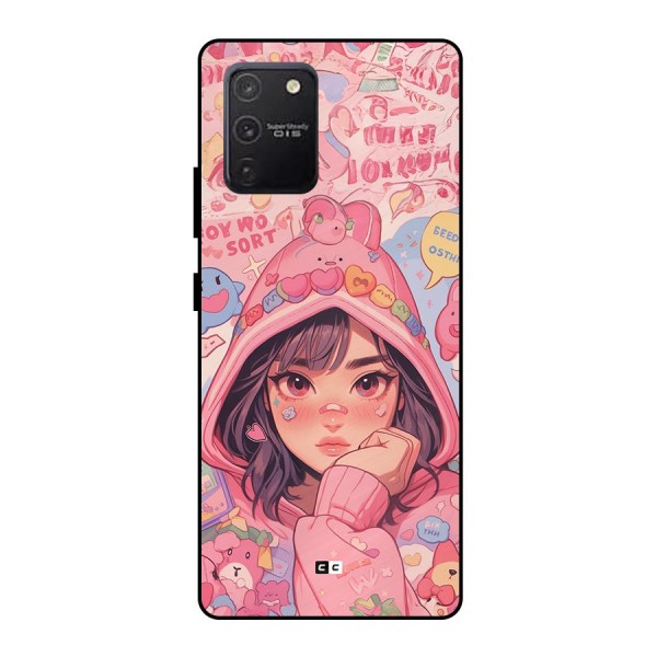 Cute Anime Girl Metal Back Case for Galaxy S10 Lite