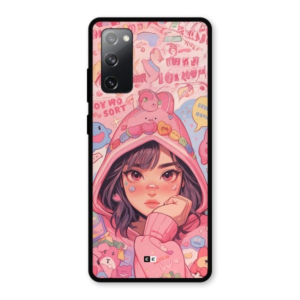 Cute Anime Girl Metal Back Case for Galaxy S20 FE