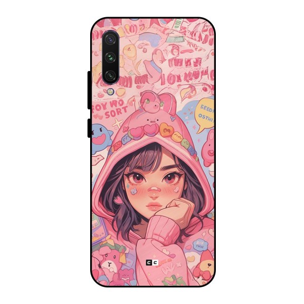 Cute Anime Girl Metal Back Case for Mi A3