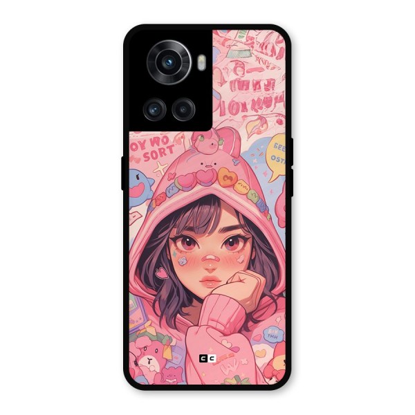 Cute Anime Girl Metal Back Case for OnePlus 10R