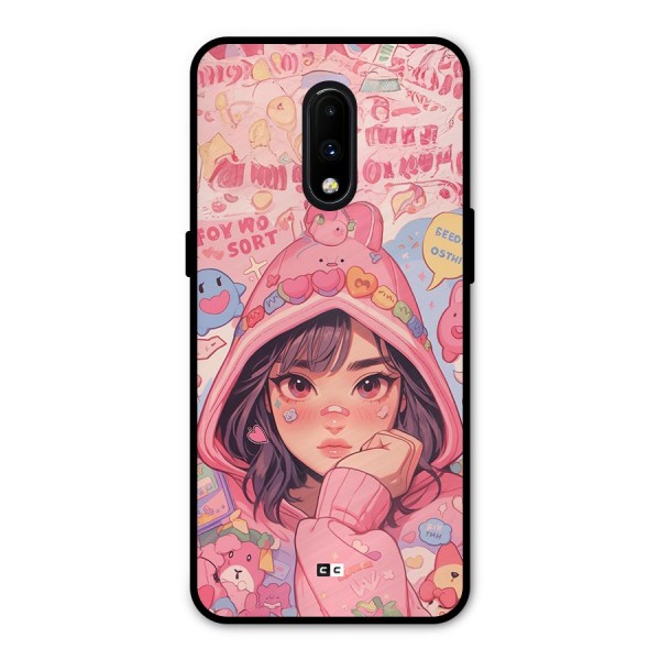Cute Anime Girl Metal Back Case for OnePlus 7