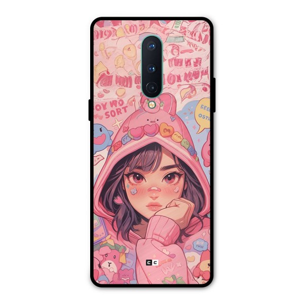 Cute Anime Girl Metal Back Case for OnePlus 8