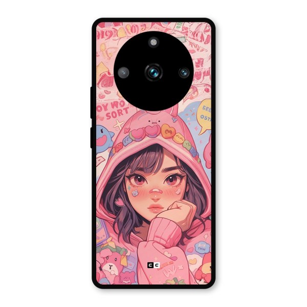 Cute Anime Girl Metal Back Case for Realme 11 Pro