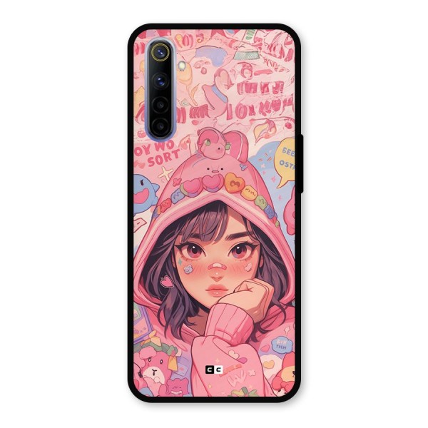 Cute Anime Girl Metal Back Case for Realme 6