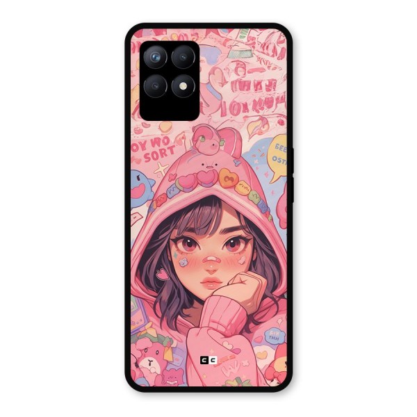 Cute Anime Girl Metal Back Case for Realme 8i