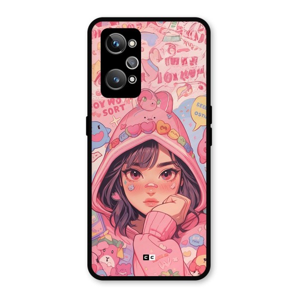 Cute Anime Girl Metal Back Case for Realme GT 2