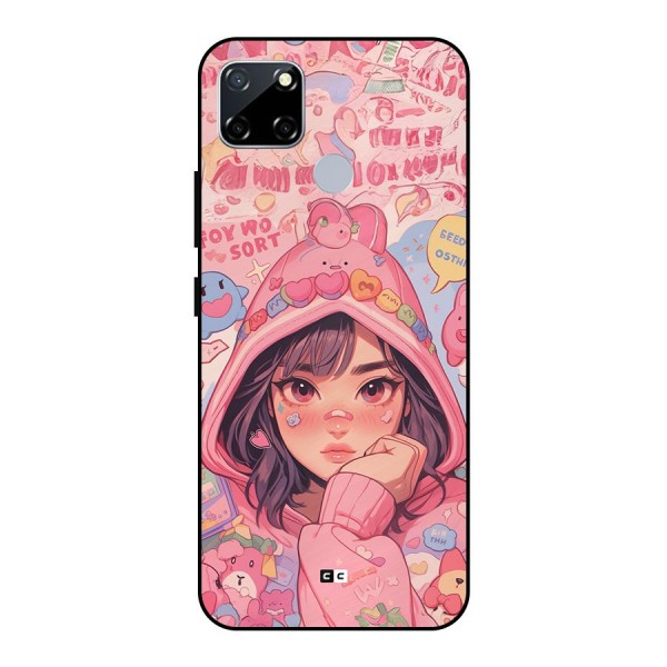 Cute Anime Girl Metal Back Case for Realme Narzo 20