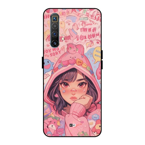 Cute Anime Girl Metal Back Case for Realme X3 SuperZoom