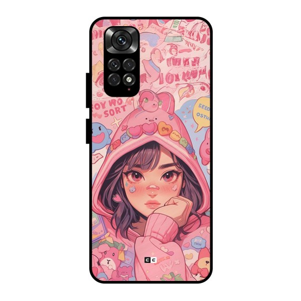 Cute Anime Girl Metal Back Case for Redmi Note 11 Pro
