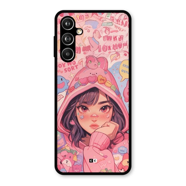 Cute Anime Girl Metal Back Case for Samsung Galaxy M54