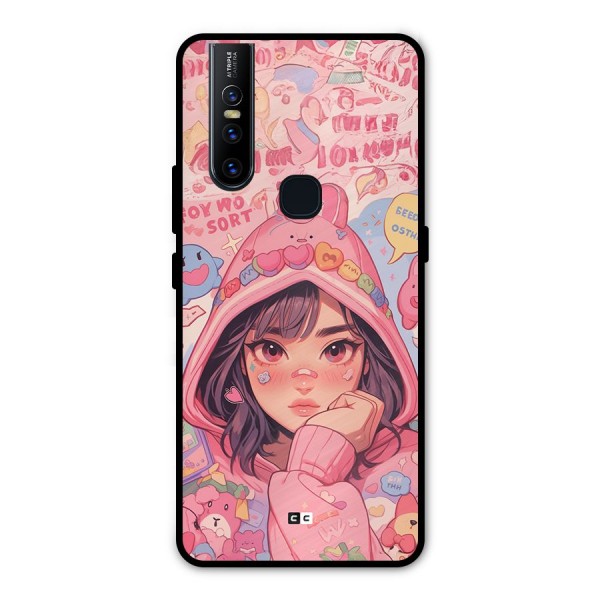 Cute Anime Girl Metal Back Case for Vivo V15