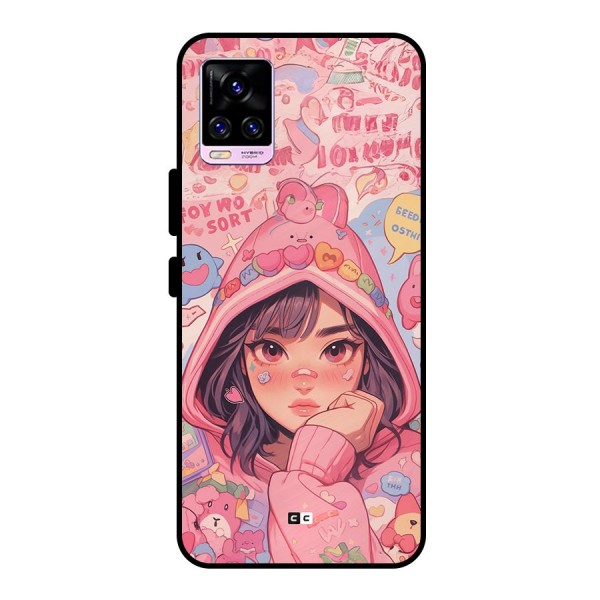 Cute Anime Girl Metal Back Case for Vivo V20 Pro