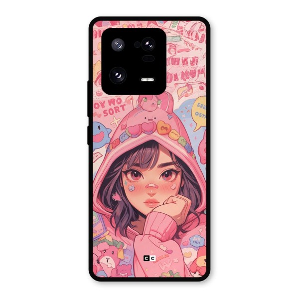 Cute Anime Girl Metal Back Case for Xiaomi 13 Pro