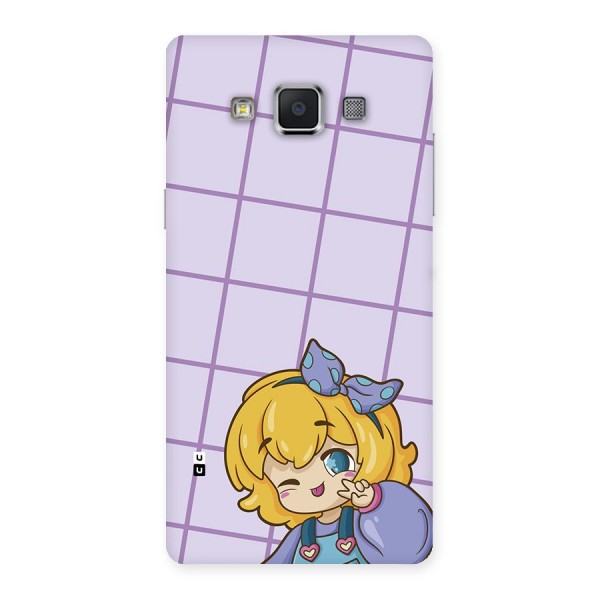 Cute Anime Illustration Back Case for Galaxy A5