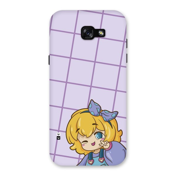 Cute Anime Illustration Back Case for Galaxy A7 (2017)