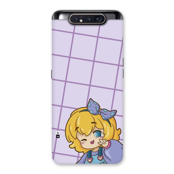 Cute Anime Illustration Back Case for Galaxy A80