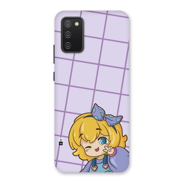 Cute Anime Illustration Back Case for Galaxy F02s