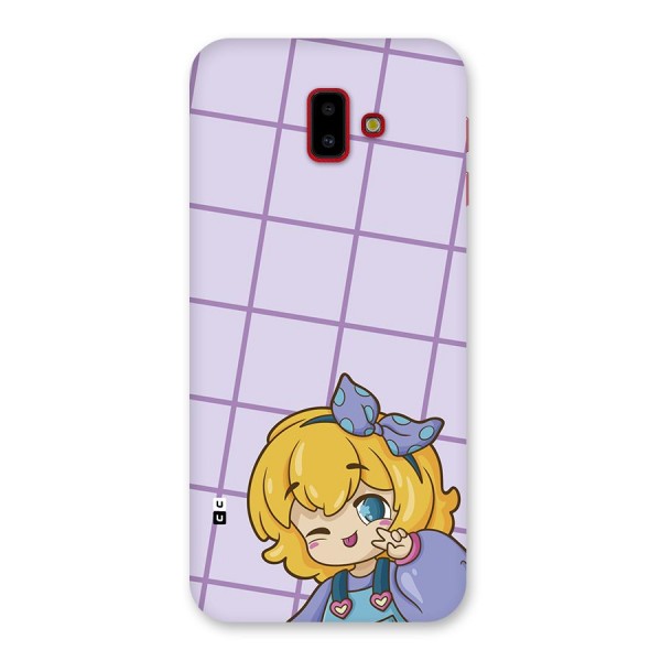 Cute Anime Illustration Back Case for Galaxy J6 Plus