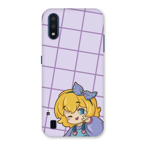 Cute Anime Illustration Back Case for Galaxy M01