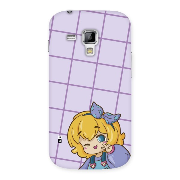 Cute Anime Illustration Back Case for Galaxy S Duos