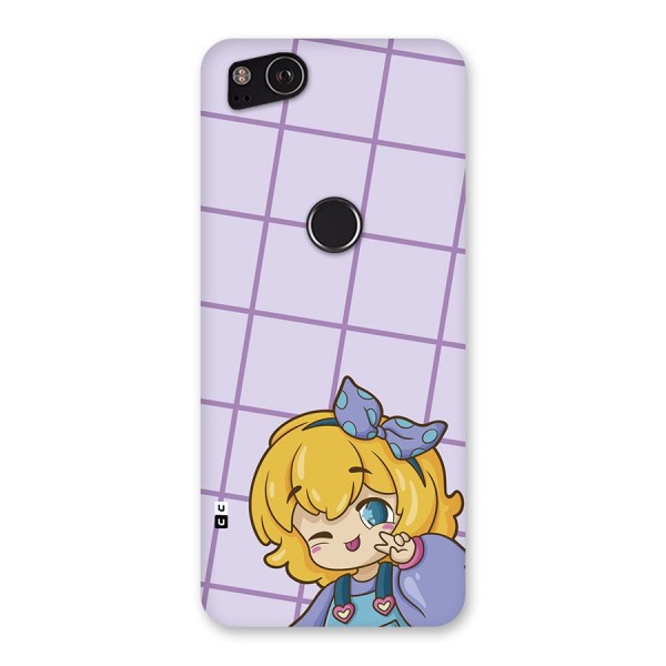 Cute Anime Illustration Back Case for Google Pixel 2