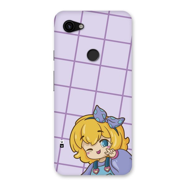 Cute Anime Illustration Back Case for Google Pixel 3a XL