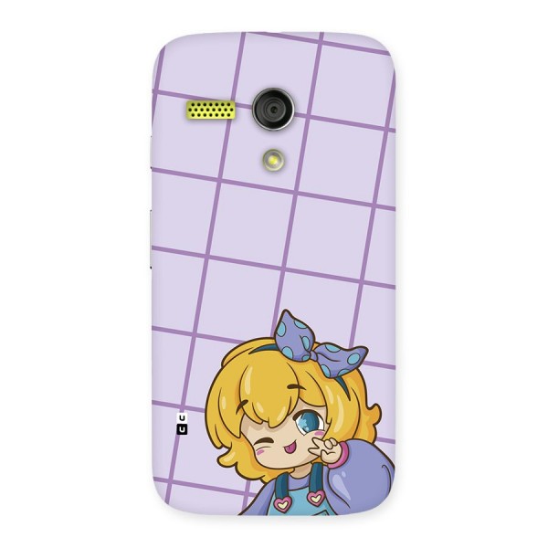 Cute Anime Illustration Back Case for Moto G