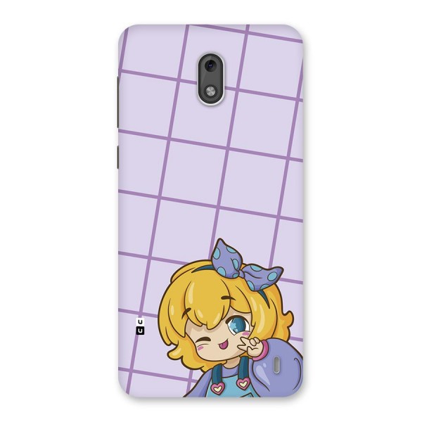 Cute Anime Illustration Back Case for Nokia 2