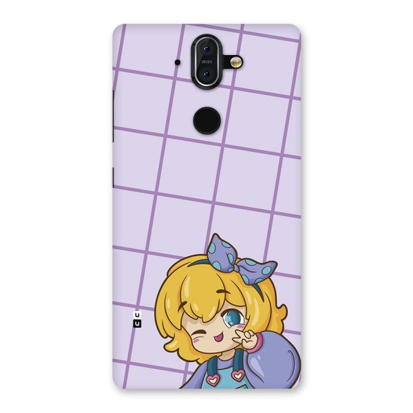 Cute Anime Illustration Back Case for Nokia 8 Sirocco