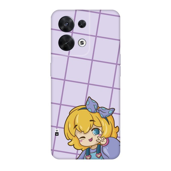 Cute Anime Illustration Back Case for Oppo Reno8 5G