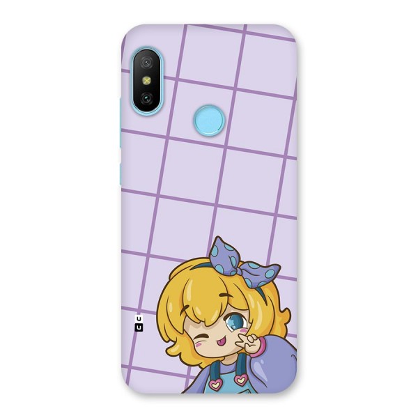 Cute Anime Illustration Back Case for Redmi 6 Pro