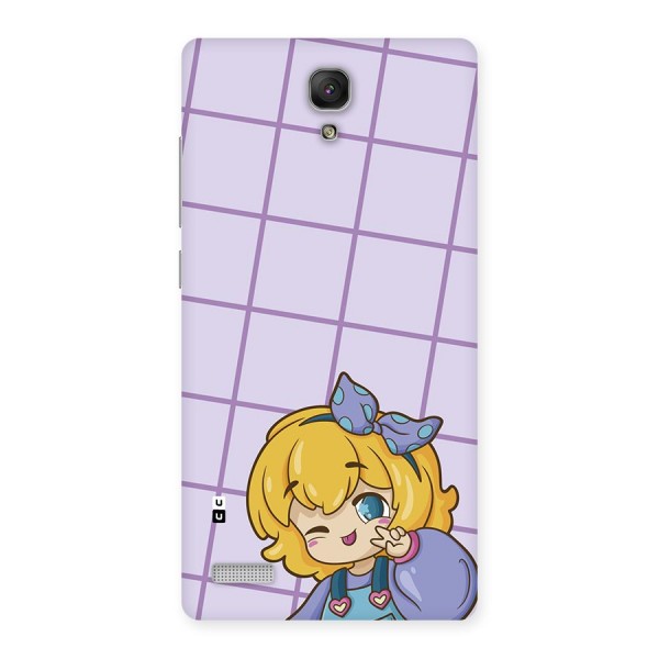 Cute Anime Illustration Back Case for Redmi Note