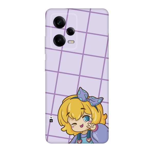 Cute Anime Illustration Back Case for Redmi Note 12 Pro