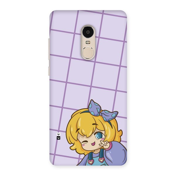 Cute Anime Illustration Back Case for Redmi Note 4