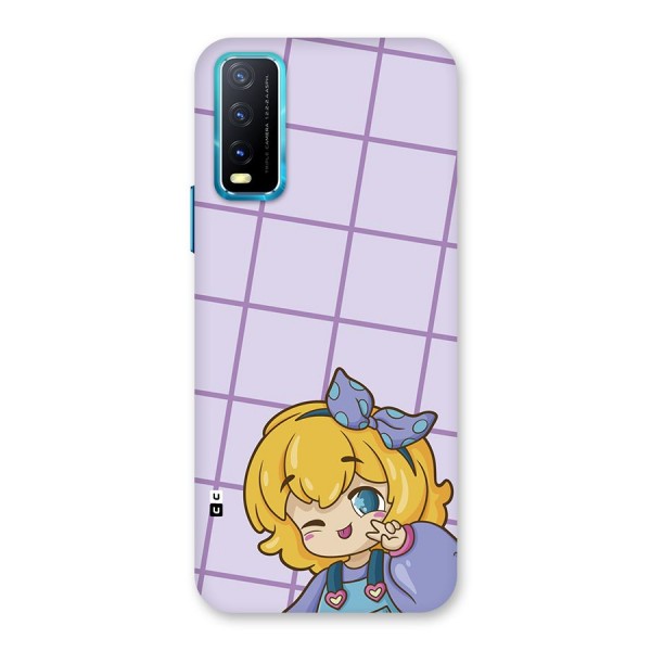 Cute Anime Illustration Back Case for Vivo Y12s