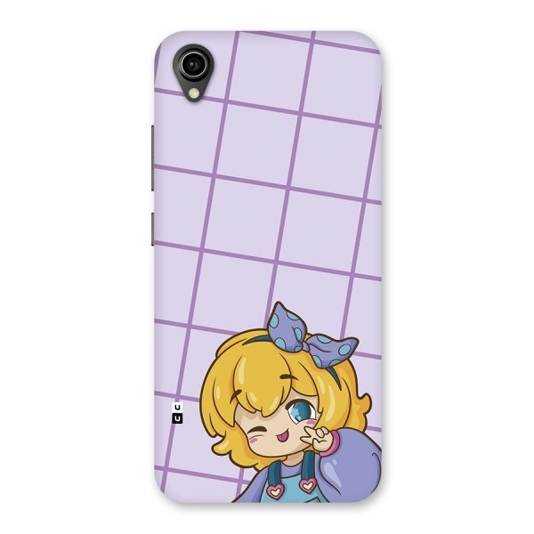 Cute Anime Illustration Back Case for Vivo Y91i