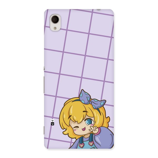 Cute Anime Illustration Back Case for Xperia M4 Aqua