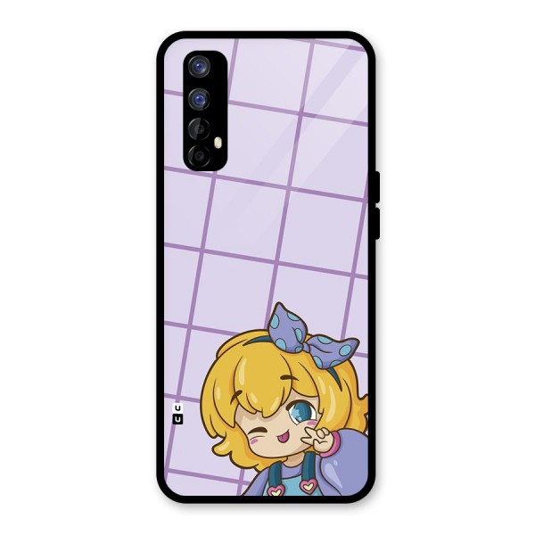 Cute Anime Illustration Glass Back Case for Realme 7