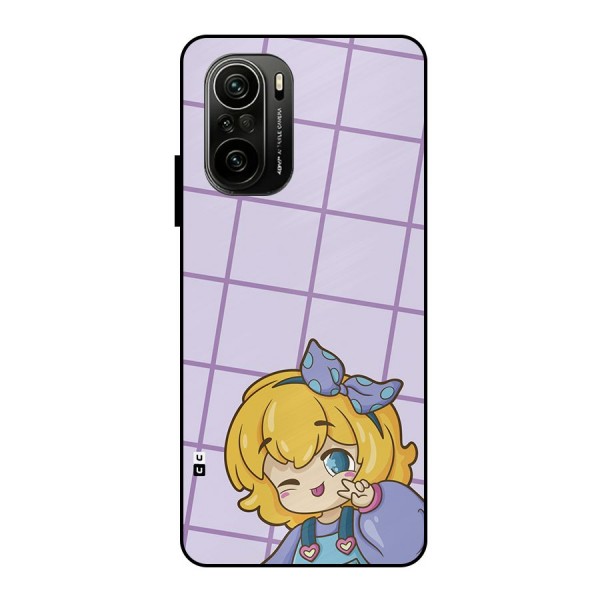 Cute Anime Illustration Metal Back Case for Mi 11X Pro