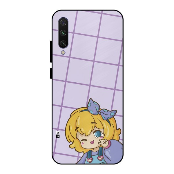 Cute Anime Illustration Metal Back Case for Mi A3