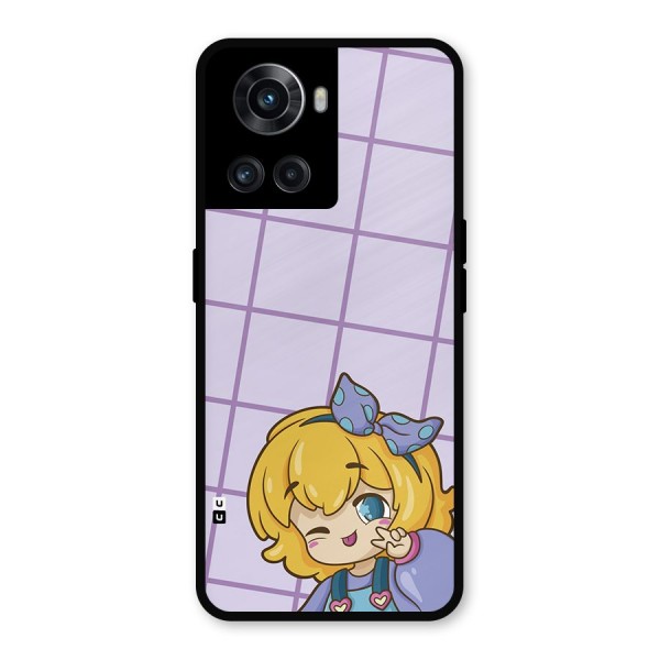 Cute Anime Illustration Metal Back Case for OnePlus 10R