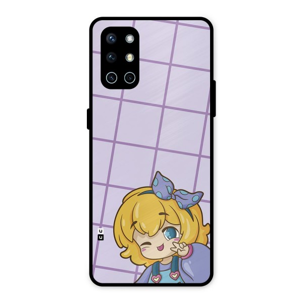 Cute Anime Illustration Metal Back Case for OnePlus 9R