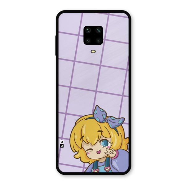 Cute Anime Illustration Metal Back Case for Poco M2 Pro