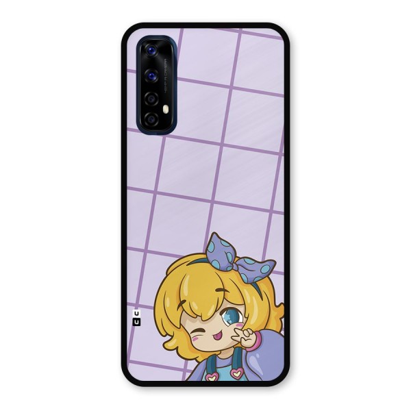 Cute Anime Illustration Metal Back Case for Realme 7