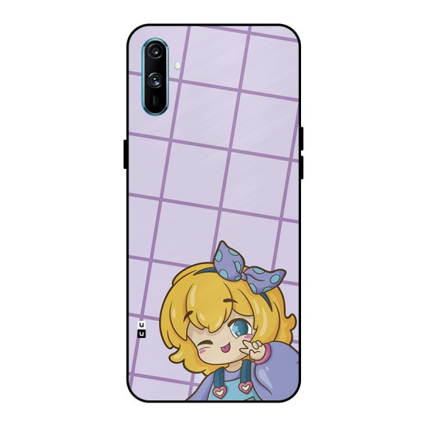 Cute Anime Illustration Metal Back Case for Realme C3