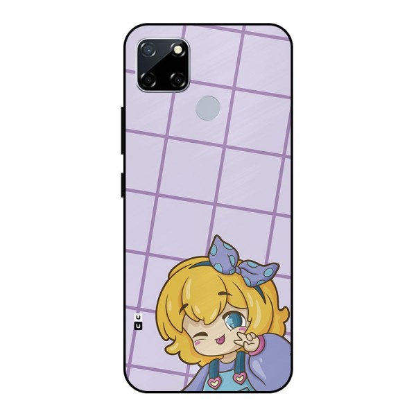 Cute Anime Illustration Metal Back Case for Realme Narzo 20