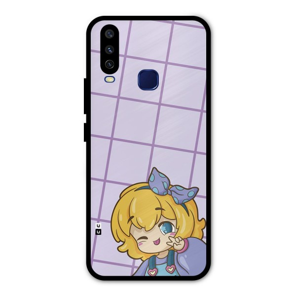 Cute Anime Illustration Metal Back Case for Vivo U10