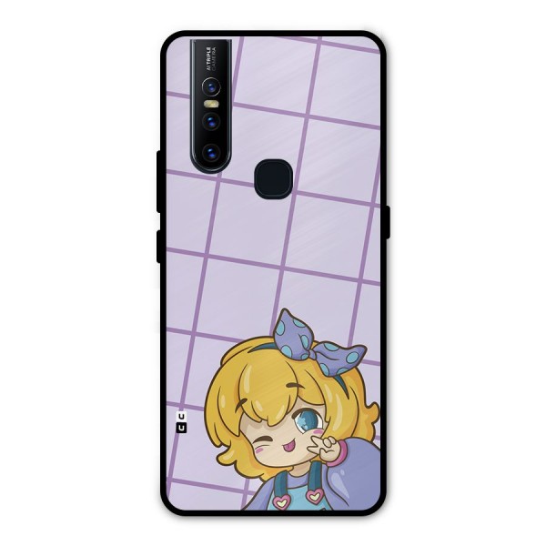 Cute Anime Illustration Metal Back Case for Vivo V15