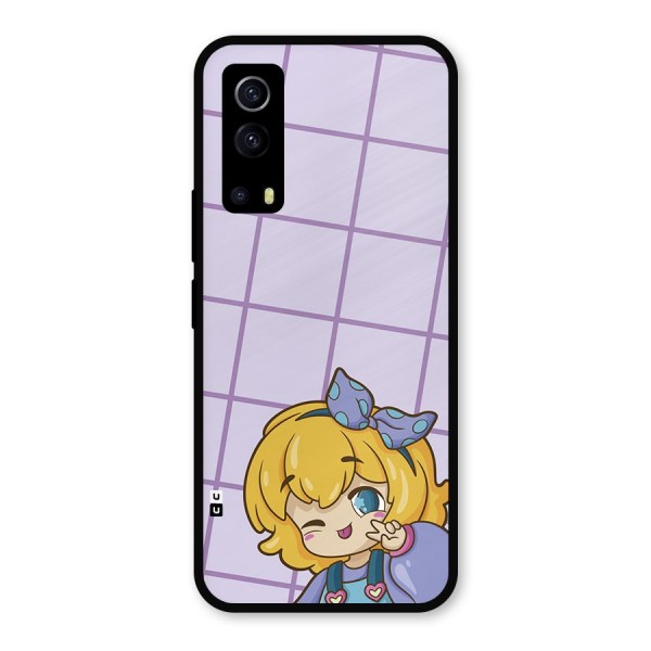 Cute Anime Illustration Metal Back Case for iQOO Z3